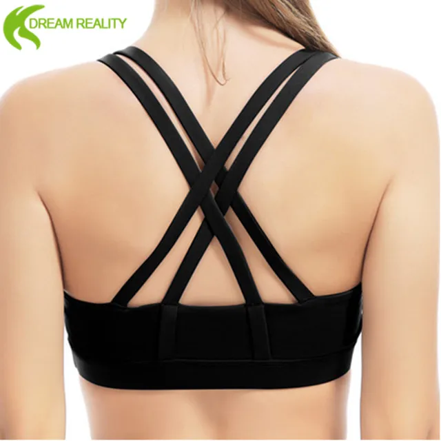 Оптовая продажа, пикантная женская спортивная одежда без рисунка, бюстгальтер для йоги с полной чашкой, недорогой бюстгальтер для тенниса