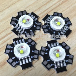 Светодиодная лампа высокой мощности 4 Вт 8 Вт 12 Вт 16 Вт RGBW со звездным радиатором