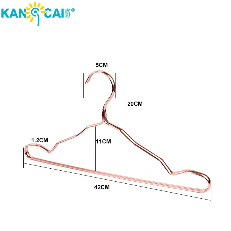 
Wholesale Luxury Aluminum Rose Gold Clothes Hangers 