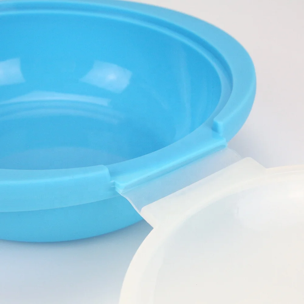 Кухонная посуда для микроволновой печи без бисфенола А, безопасная силиконовая круглая чаша, сковорода для выпечки, пароварка, плита с крышкой