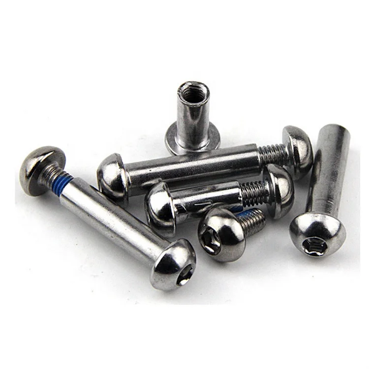 Semicircular Hexagon Pair Locking Male and Female Screw Inner Hexagon Rivets Hexagon Screws Female Butt Screws With Nylok