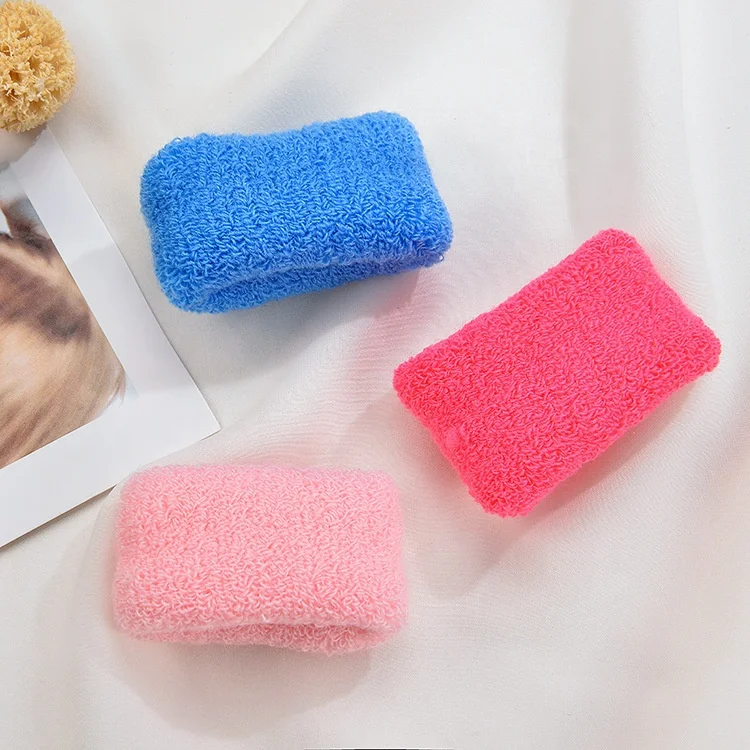 wholesale fashion broad hot sale soft thick hair ties cotton hair tie