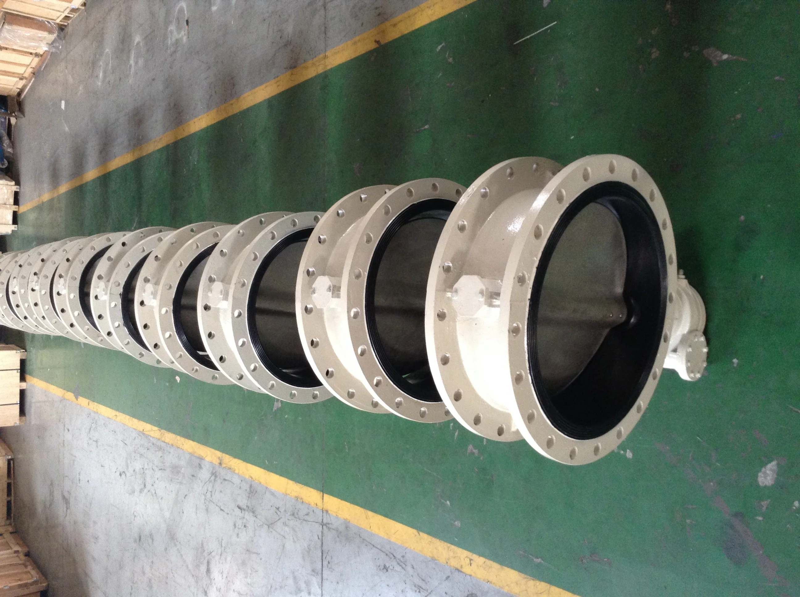 DIN 3202 k1  Flange end cast iron ductile iron gg25 ggg40 butterfly valve