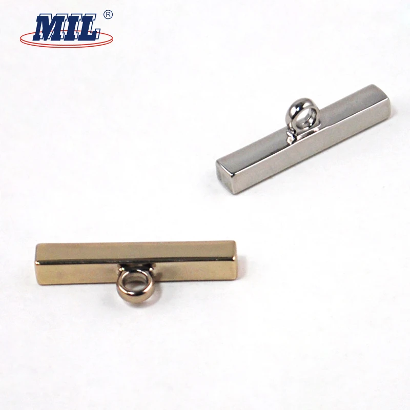 Light gold flat one hole shank buttons for shirts