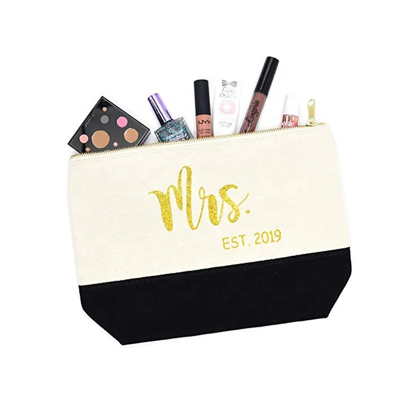 Yiwu Rushui Ladies Makeup Bags Canvas Cosmetic Pouch Online Bag For Makeup