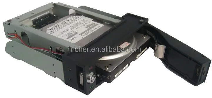 3.5' HDD mobile rack hard drive mobile rack play and plug for 5.25'hot swappable tray less drive bay