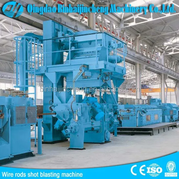 Wire Rods  Mechanical Shotblast Descaling Machine/Abrasive Shot Blasting Equipment for sale