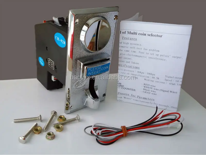Game machine spare part Comparable coin collector coin acceptor multi coin validator