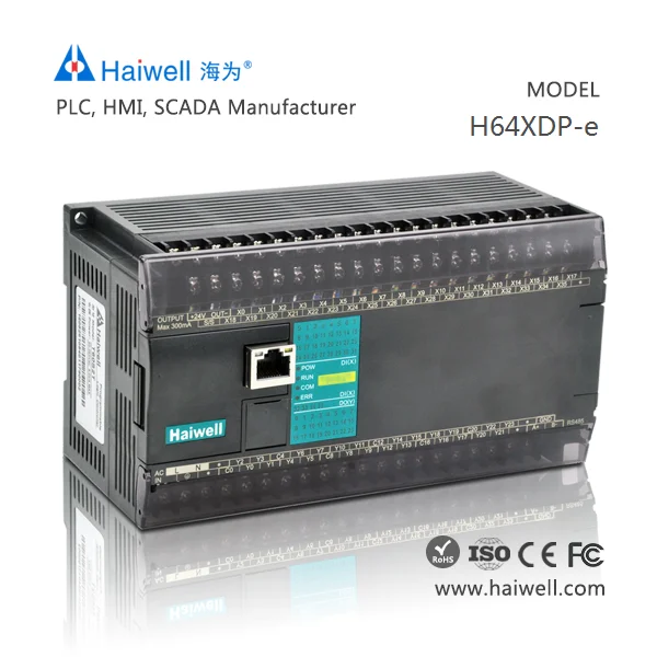 New design Haiwell H64XDP-e digital module for PLC controller automation with Ethernet port