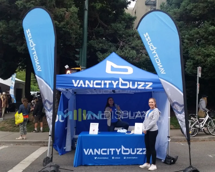 Aluminum Frame  Folding Canopy Canvas 4x6  Pop up Tent for Trade Show  Outdoor  Event