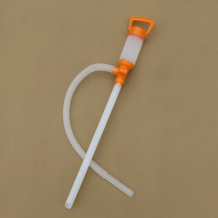 Plastic Hand Operated Oil Pump Portable Manual Oil Pump Siphon Tube Car Hose Fuel Gas Extractor Transfer Sucker