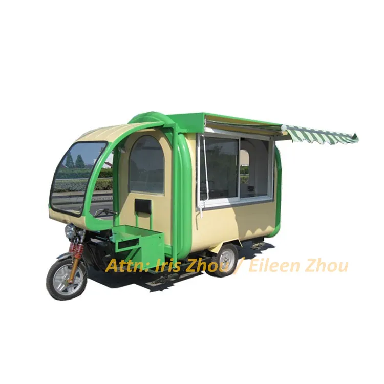 2024 Hot sale tuk tuk for sale / fast food van for sale / cabin three wheel motorcycle