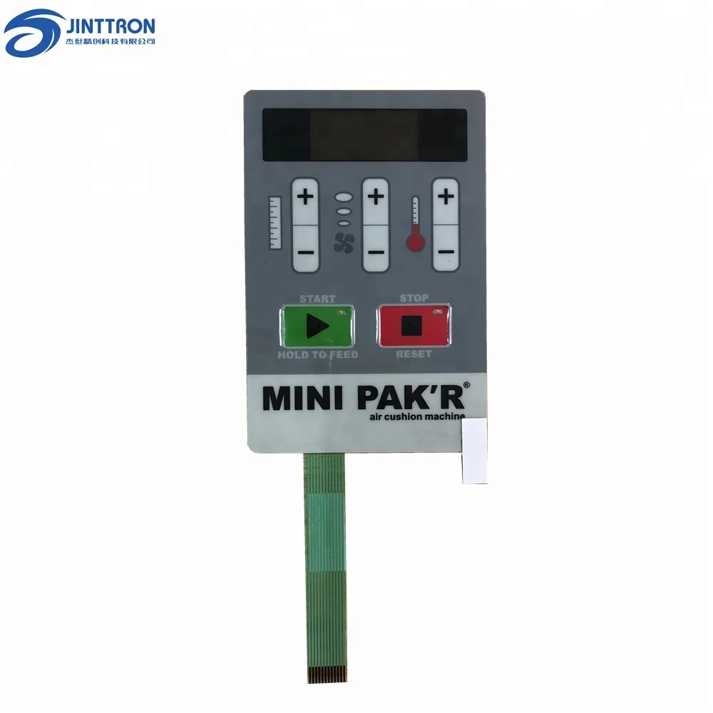 Waterproof push button metal dome membrane switch used for air cushion machine panel