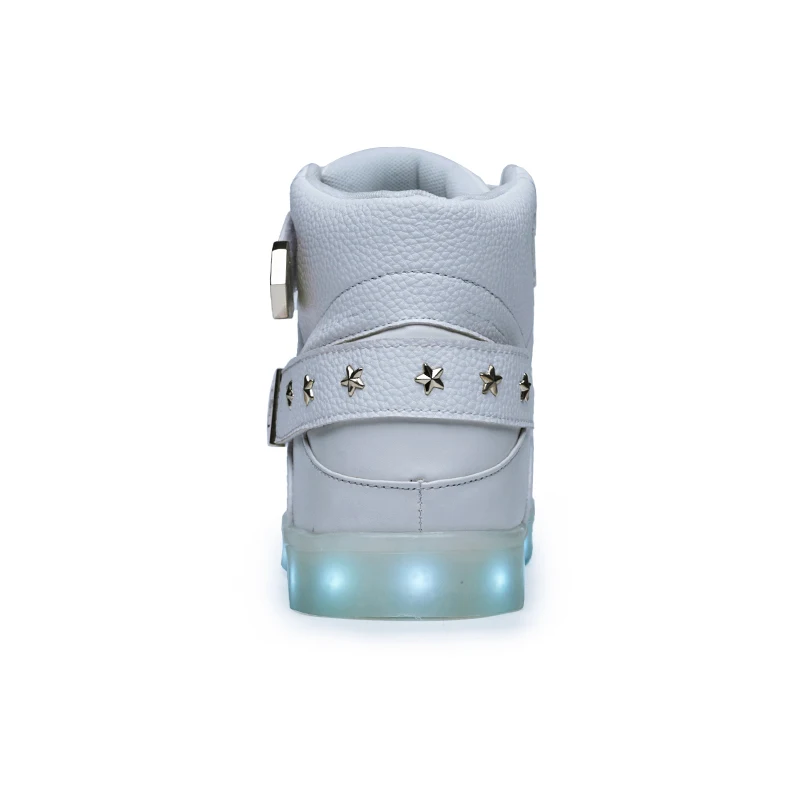 2022 Fashion sports causal sneaker high top charging led night running shoes for women
