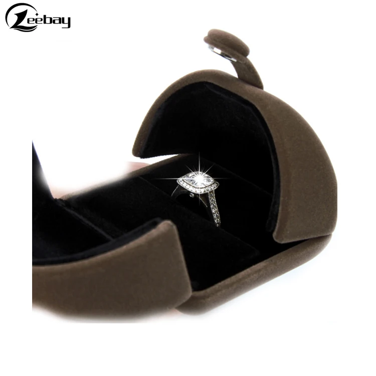 
Fashion white velvet jewelry box gift,Luxury velvet jewelry case 