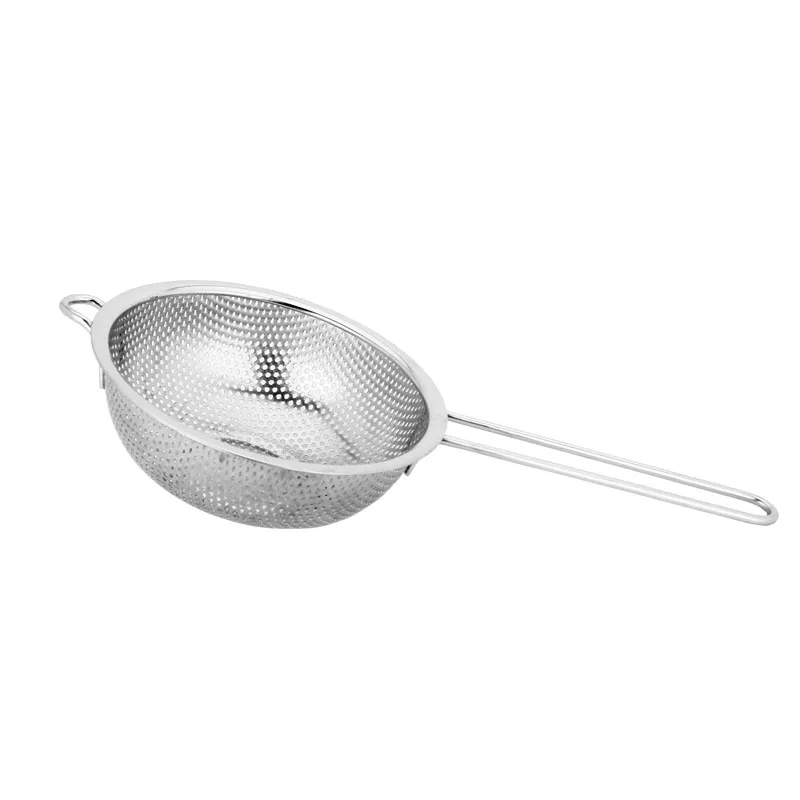 
Stainless Steel Colander Fine Mesh Strainer Colander With Long Handle 