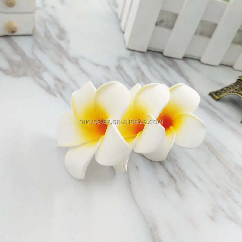 Hawaiian Luau Hibiscus Hawaii Plumeria Flower Clips Bridal Wedding Party Beach Decorations Supplies