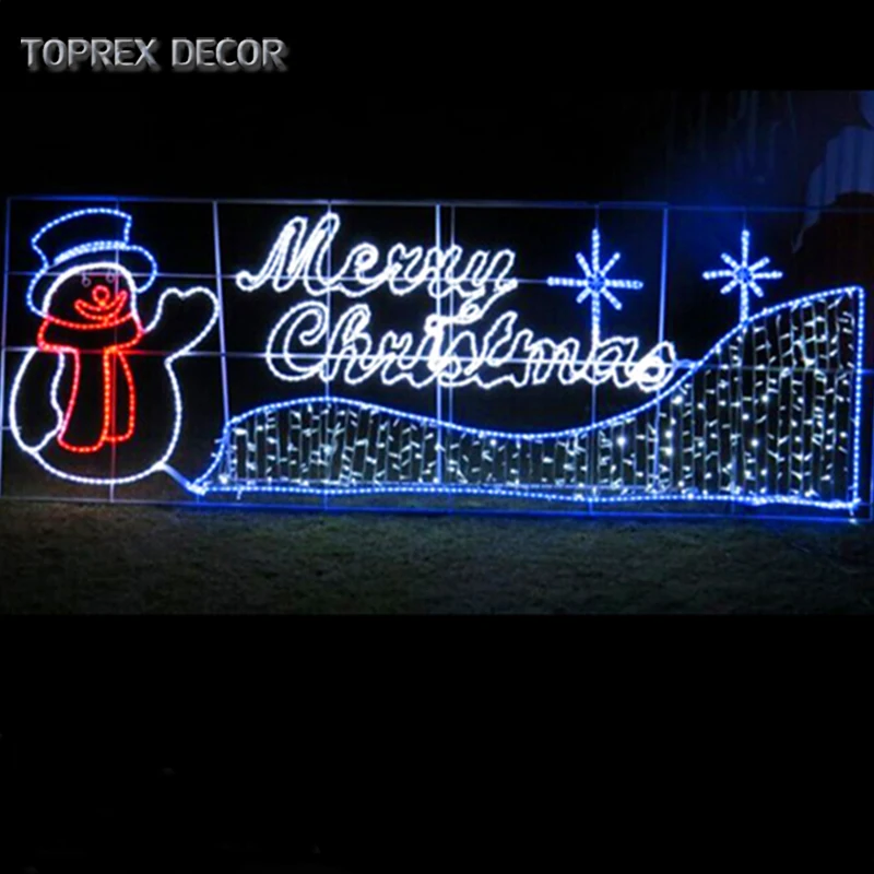 China Imported large outdoor holiday LED merry christmas luces de navidad decor lights