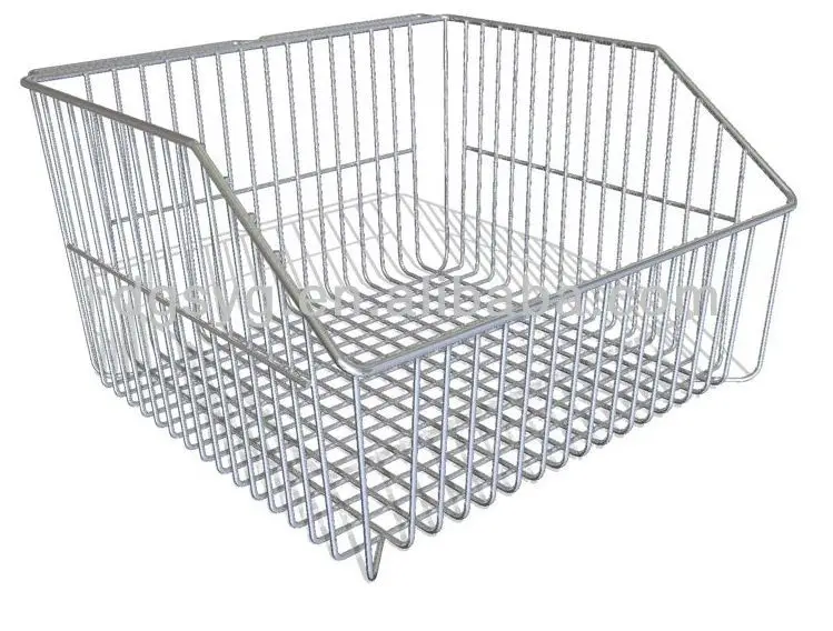 Chrome Wall Panel Wire Mesh Basket for Hospital Use
