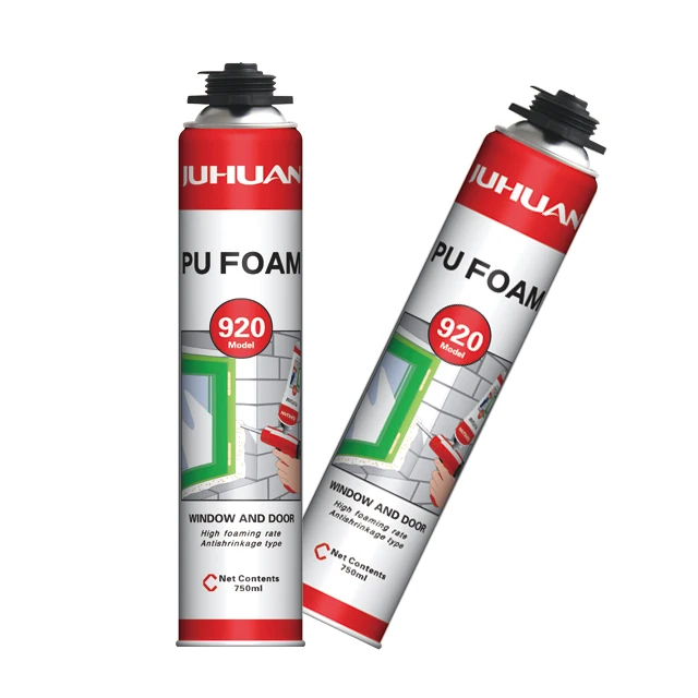 водонепроницаемая однокомпонентная полиуретановая пена монтажная 750мл пистолет и трубка