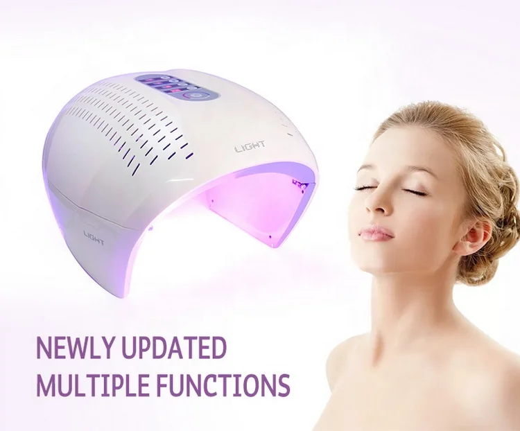 4 Colors Face Mask Red Blue Infrared PDT Light Therapy Beauty Machine for Skin Care at Home Use