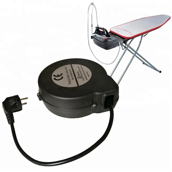 Extendable Cable for Ironing Board System Retracting Power Cord Reel