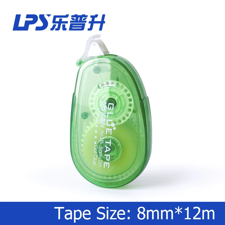 8 мм * 12 м пластиковая ПЭТ Двухсторонняя клейкая лента ролик офисный липкий ролик клейкая лента с легкой сенсорной крышкой