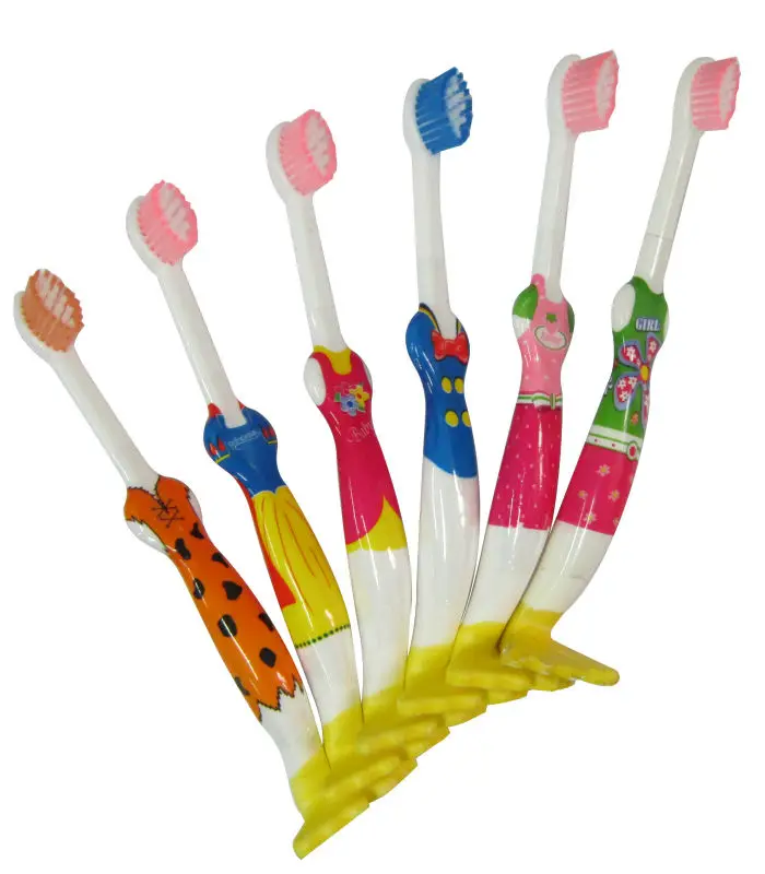 Hot sale new design cartoon multi design children personalized toothbrush cepillos de dientes