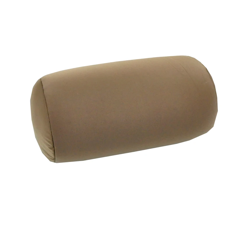 Wholesale Tube Shape Pillow Micro Beads Stuffed Roll Travel Polystyrene Foam Pillow With Adjustable Buckles
