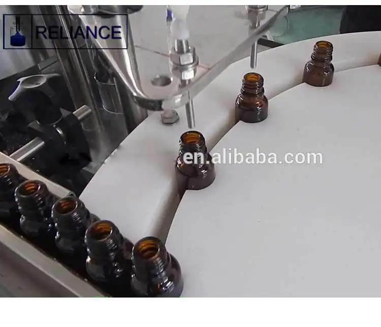 Automatic pet bottle filling packing line essential oil bottle electronic cigarette filling, sealing, capping machine