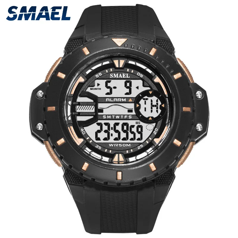 New design  Smael logo SL1519 electronic  army sport waterproof wrist  men watches