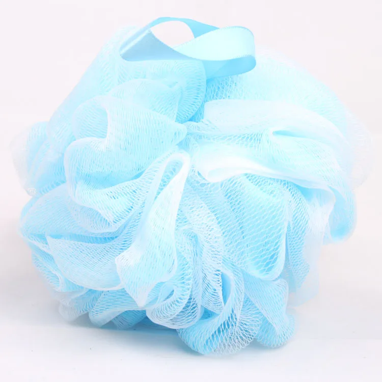 
Factory supplying exfoliate body scrub shower soap gel ball nylon net bathing scrubber 