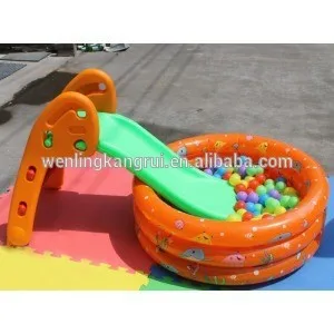 детей пластиковый переносной слайд для внутреннего и наружного