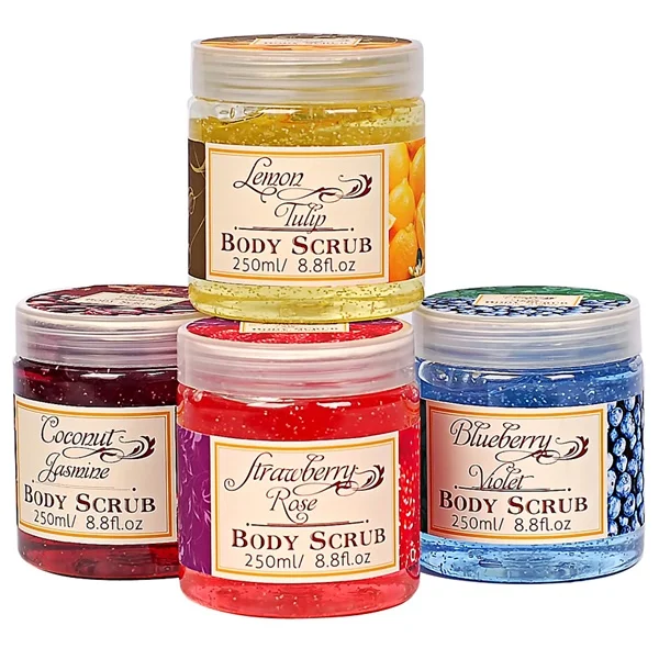 Factory wholesale private label  female whitening exfoliator honey spa body scrub custom logo