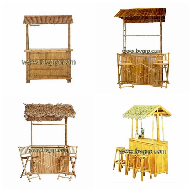 
Factory wholesale price alibaba website china supplier coconut tree pattern bamboo tiki bar 