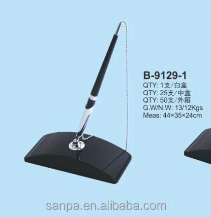 Metal Pen with Stand Table Ballpoint Pen for Promotional