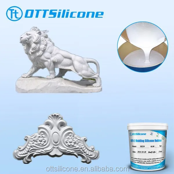 Liquid rubber for mold reproduction/silicone for Gypsum sculpture molding