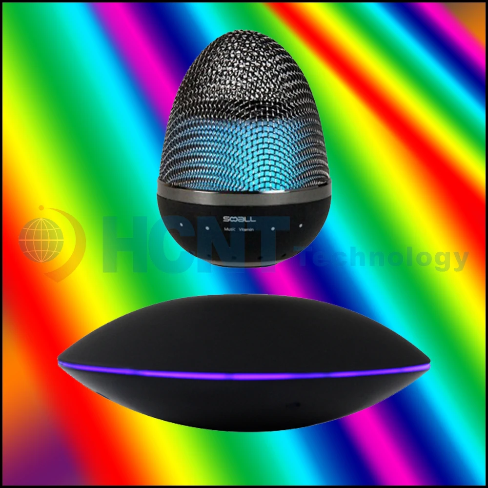 Лучшее качество touch key светодиодные ротари maglev Левитации bluetooth динамик