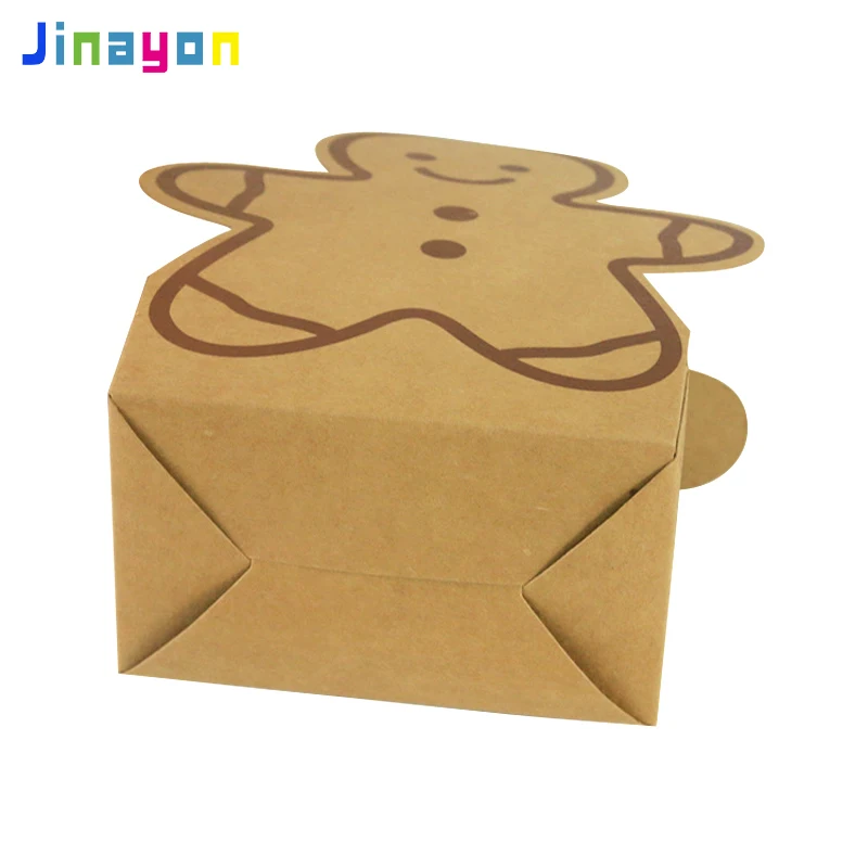 Jinayon New Custom Kraft Paper Gift Box Kids Template Special Box Customized Size Carry Food Packaging Box for Kids Candy