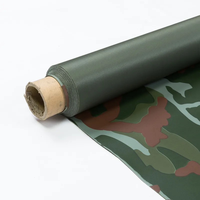 KM 6p or 12p camo knitted fabric textile with pvc coated/laminated for waders and rainwear (60804531232)