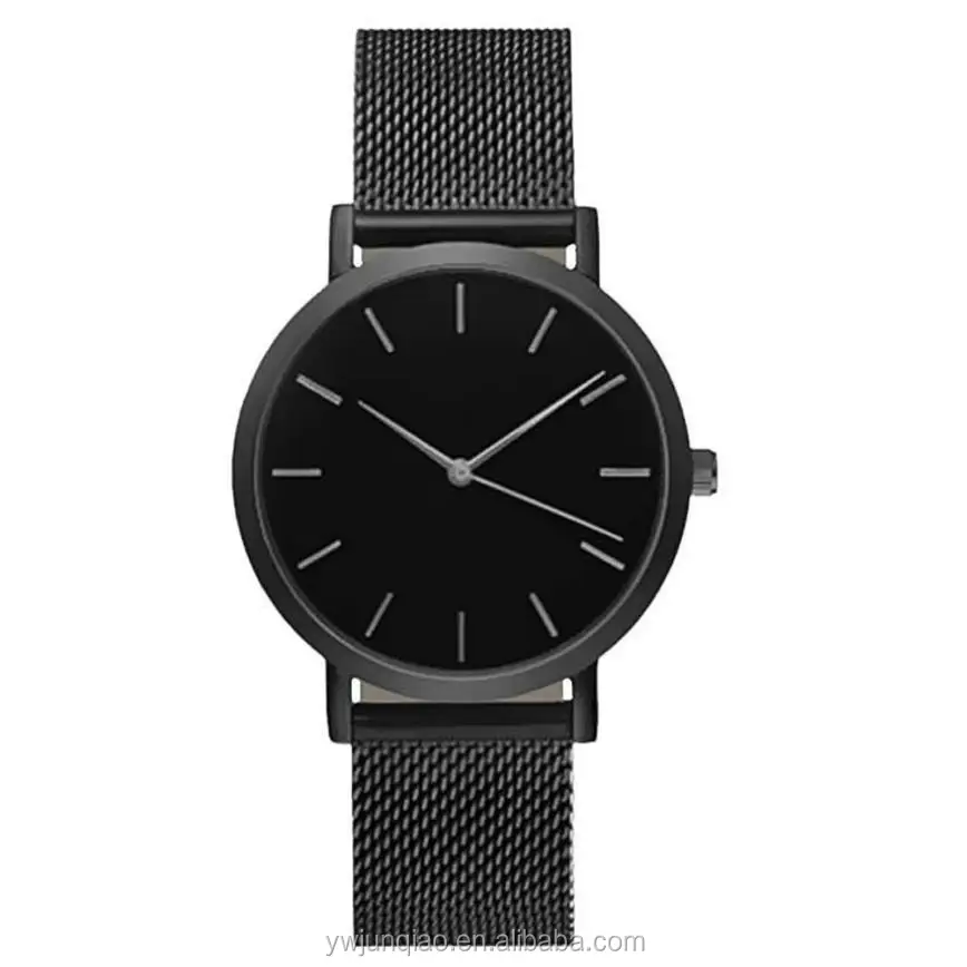 
OEM Custom Logo Business Men Steel Quartz Wrist No Brand Minimalist Watch White 2018 