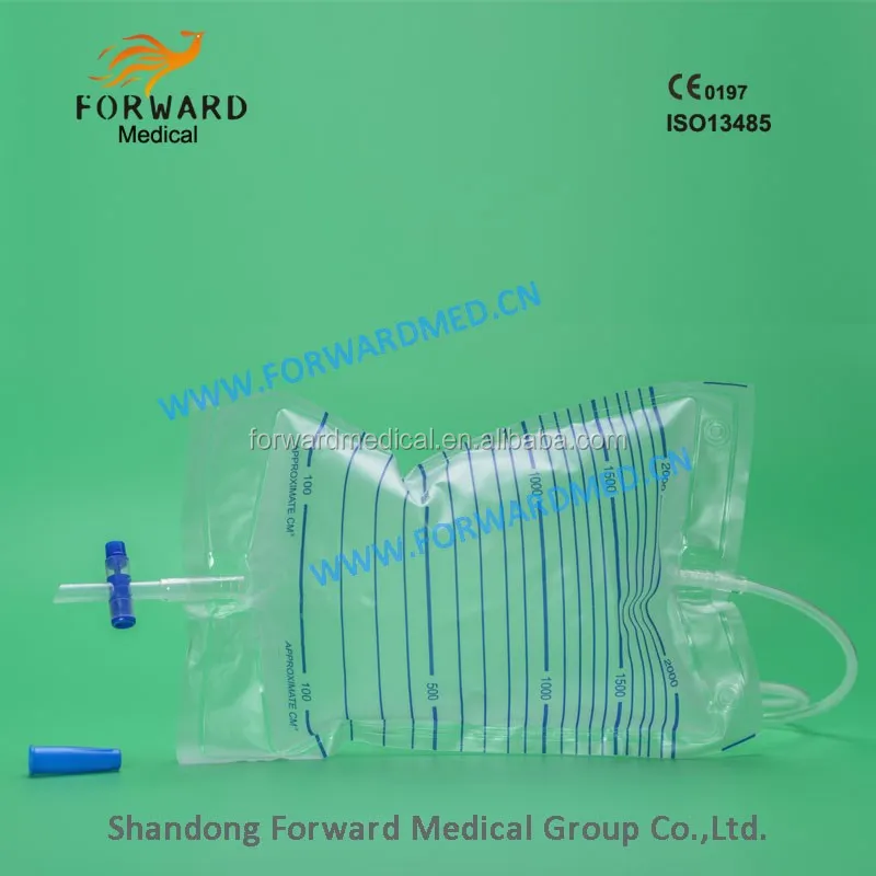 disposable medical adult urine bag and china urine bag