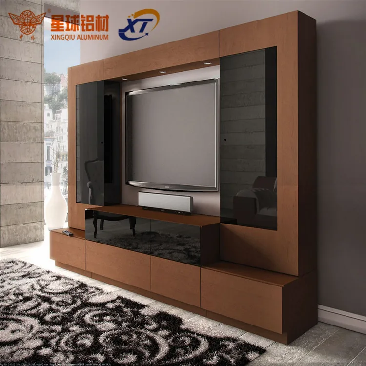 aluminium frame aluminium box profile for television/custom aluminium tv stand factory/brushed anodized aluminium tv frame