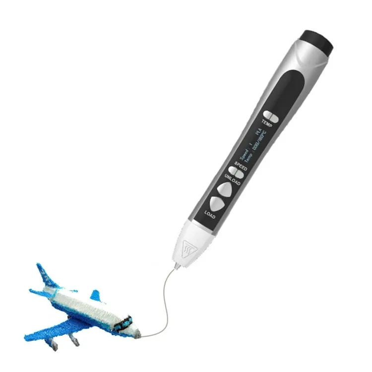 Christmas gift intelligent 3D pen drawing kit with 5 speed adjustable