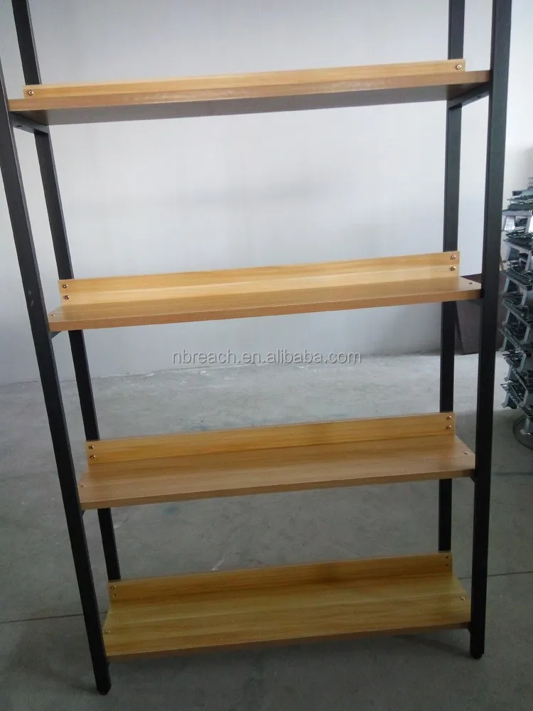 2016 new style particle board bookcase/very beautiful bookshelf,Wooden/metal clothing store display