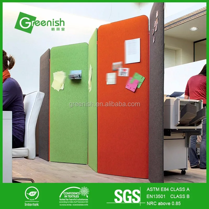 Eco-friendly Popular green office acoustic partition