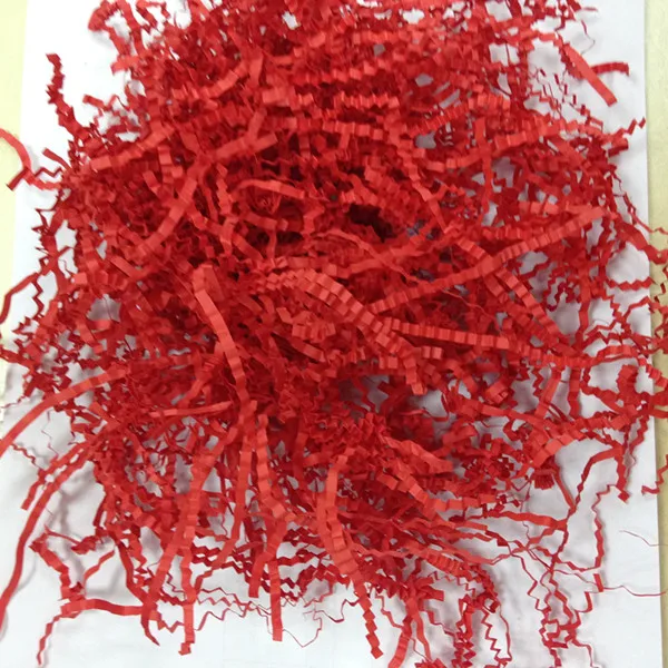 Wholesale top quality white,black,craft crinkle paper colorful shredded paper for gift decoration