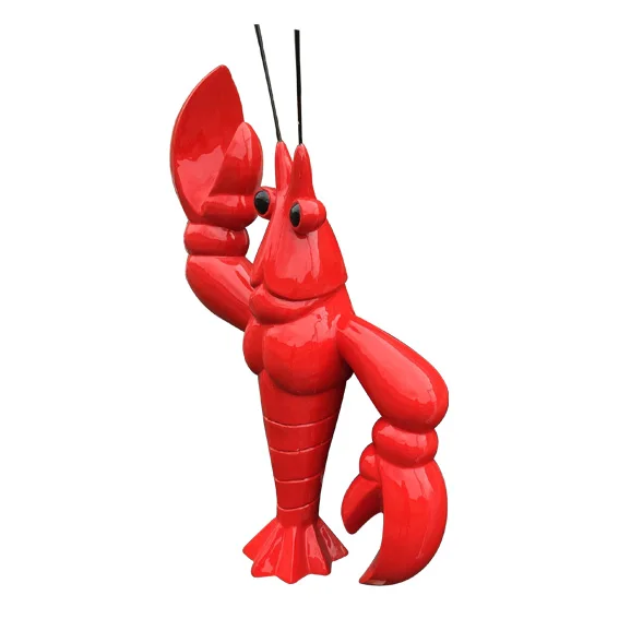 Factory supply pop art crafts shopping mall winndow display anime cartoon character prop resin fiberglass sea animal sculpture