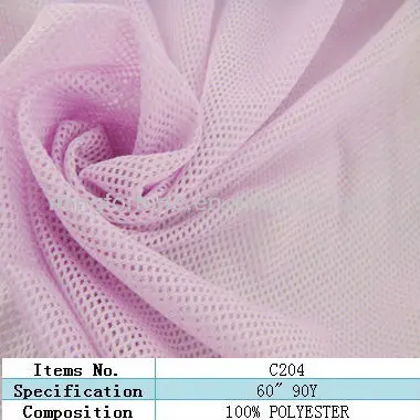 
polyester net mesh jersey fabric/lining fabric textile 