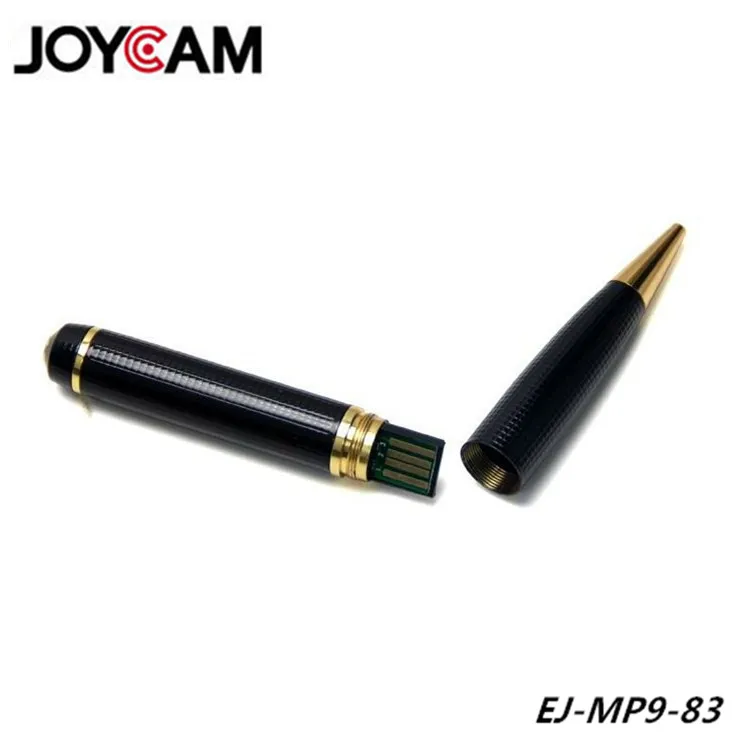 Cheapest price FUll HD 1080p pen camera very very small hidden camera golden corn pen